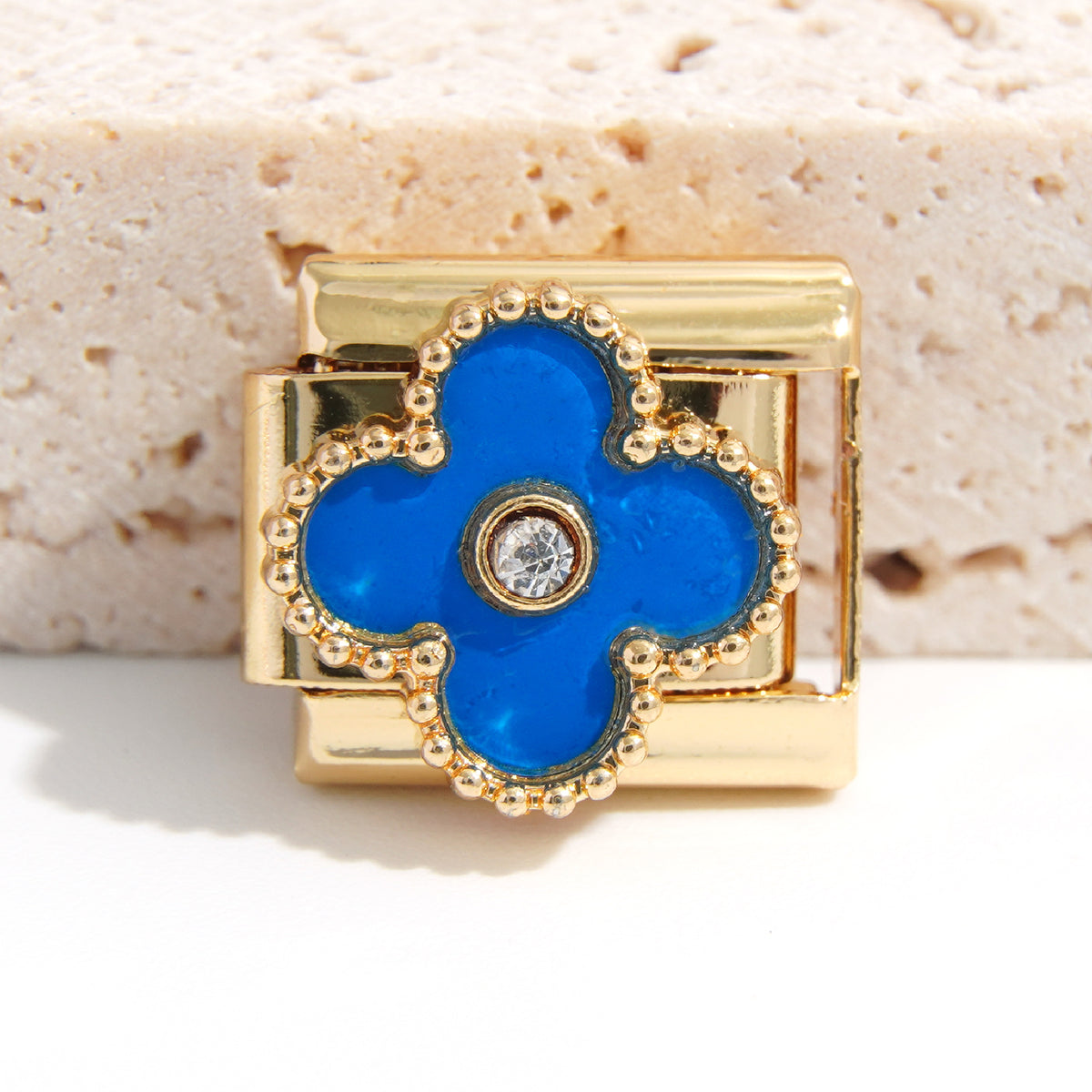 Blue Clover Charm