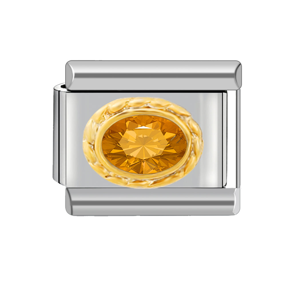 Amber Crystal Charm
