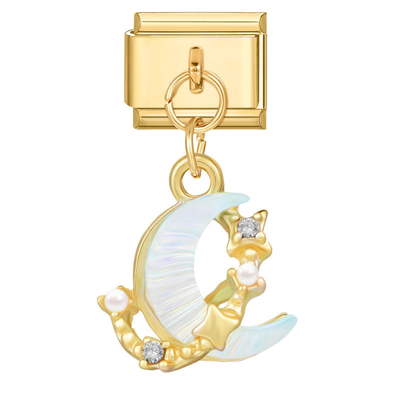 Dangly Celestial Moon Charm