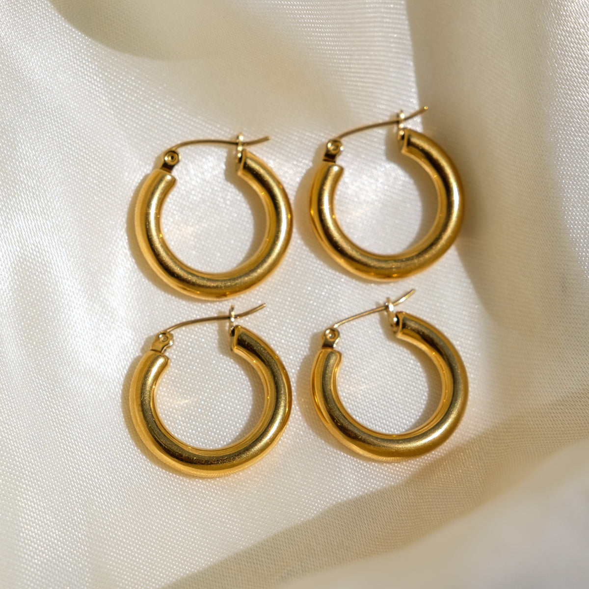 Chunky Gold Hoops