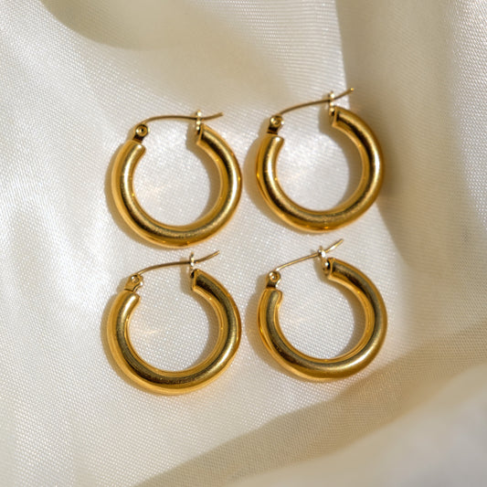 Chunky Gold Hoops