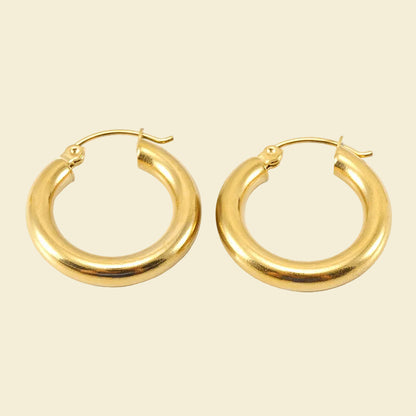 Chunky Gold Hoops