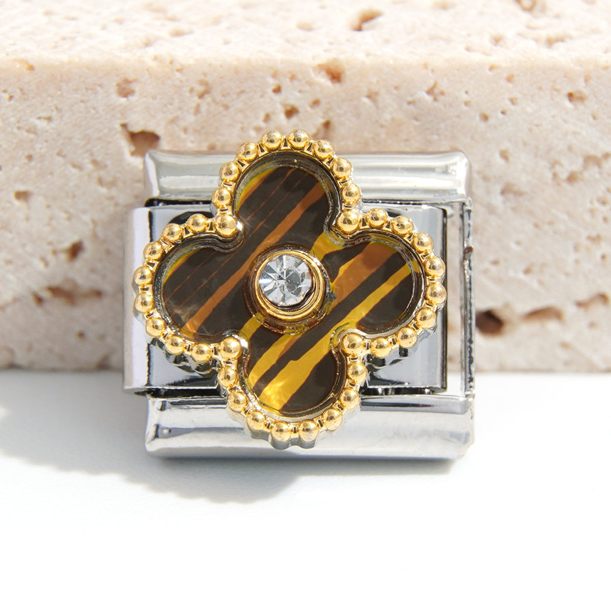 Tortoiseshell Clover Charm