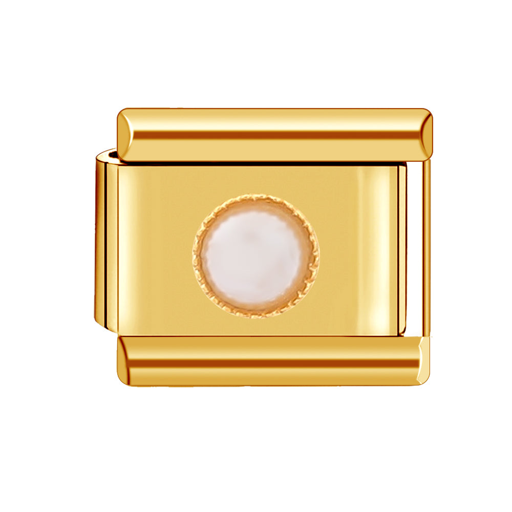 Mini Pearl Spacer Charm