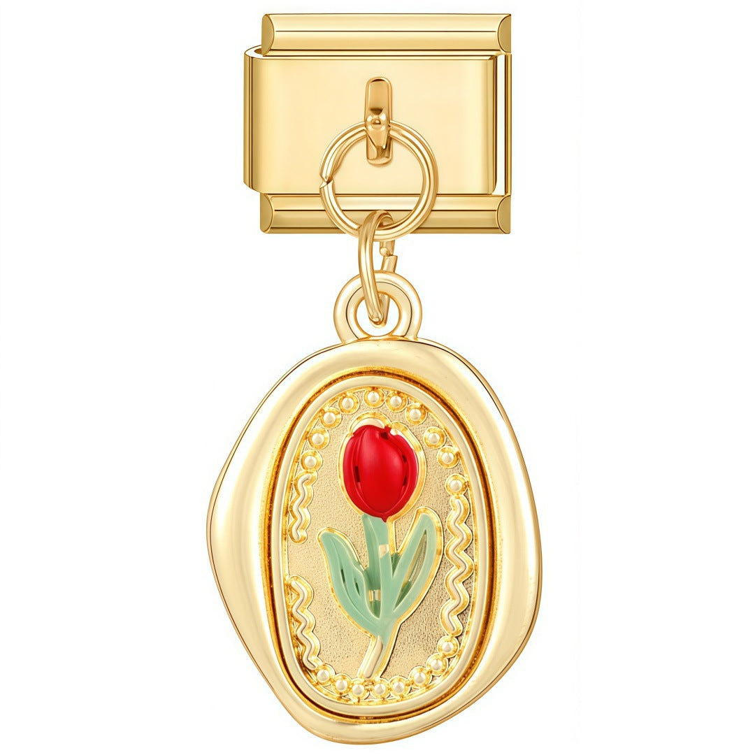 Wax Stamp Tulip Charm