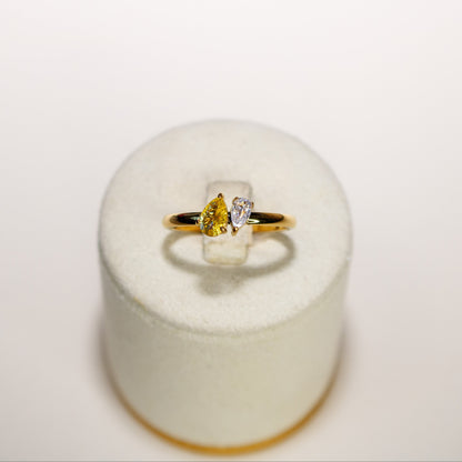 Double Teardrop Crystal Band