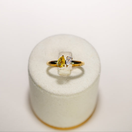 Double Teardrop Crystal Band